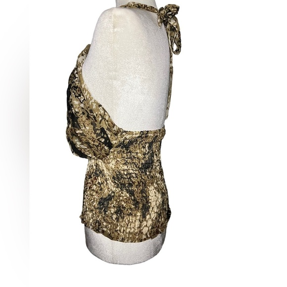 Animal Print Y2K Halter Top M - Picture 2 of 6